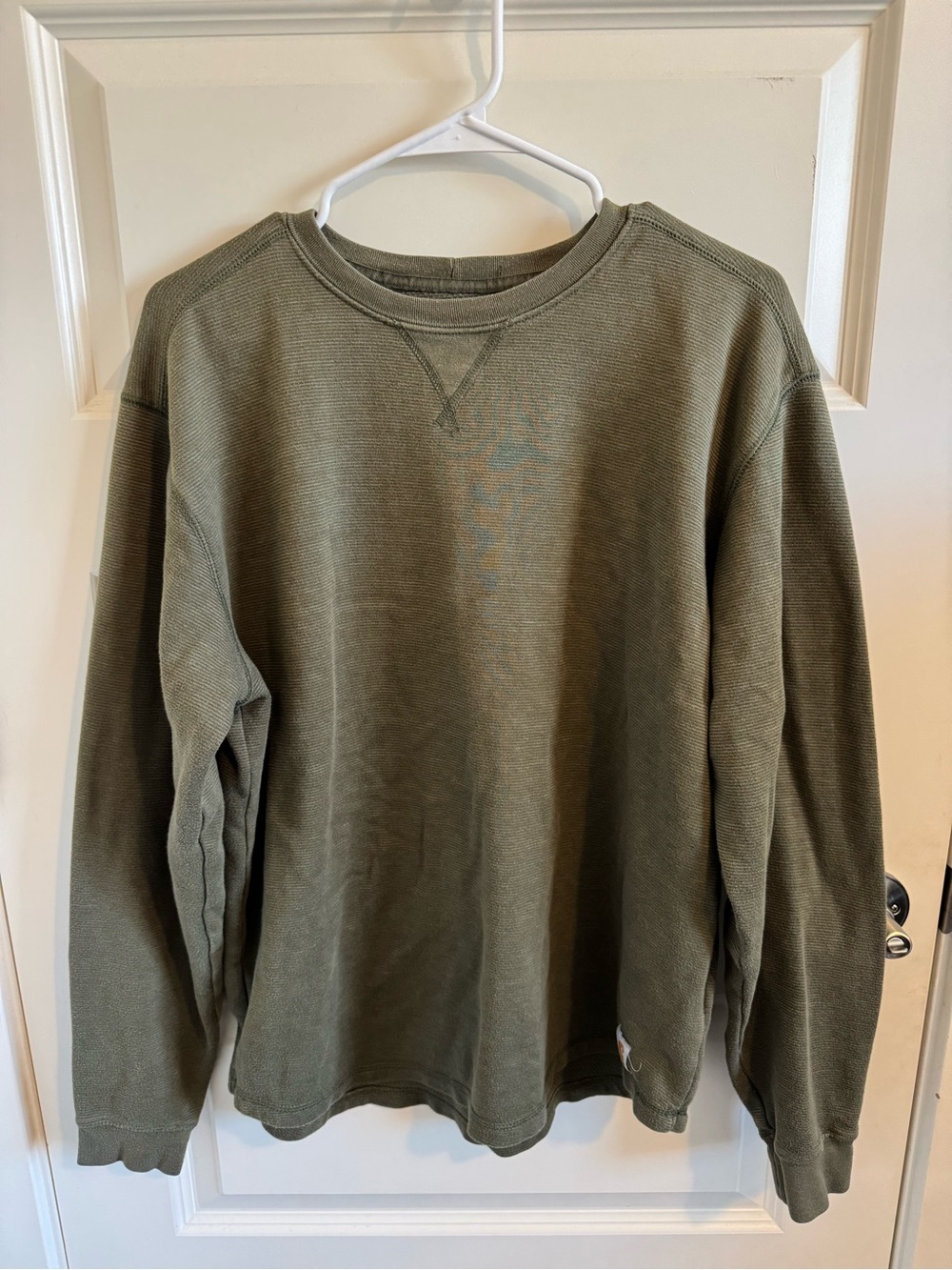 Carhartt Men’s Relaxed Olive Green Crewneck Sweater